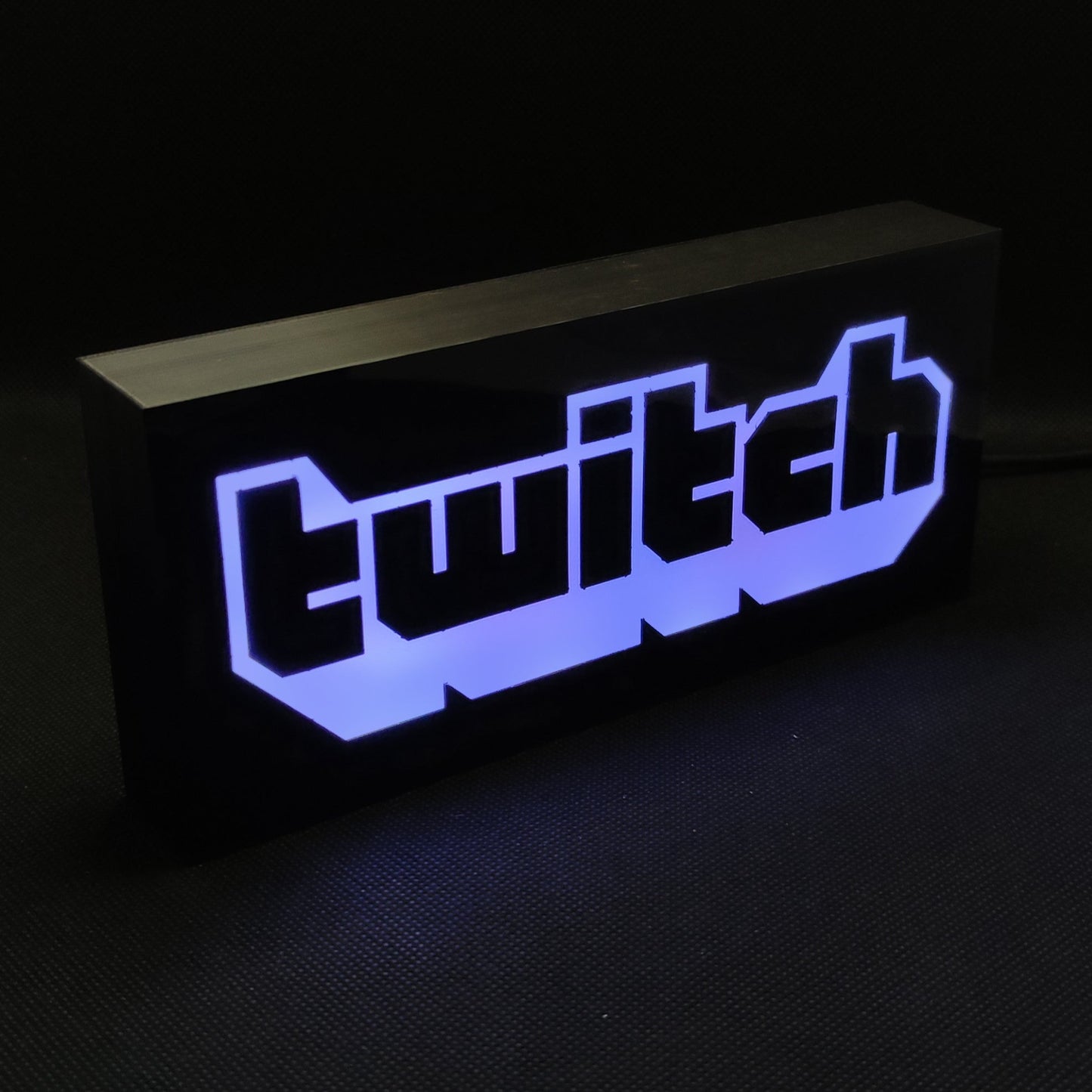 Sinal de caixa de luz LED TWITCH