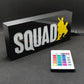 Placa de caixa de luz LED para jogo de combate militar SQUAD