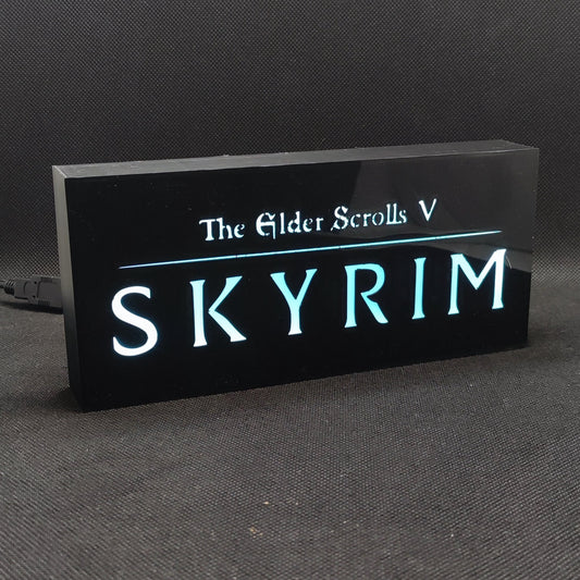 SKYRYM The Elder Scrolls V Led Lightbox Sign RGB Lâmpada Gamer