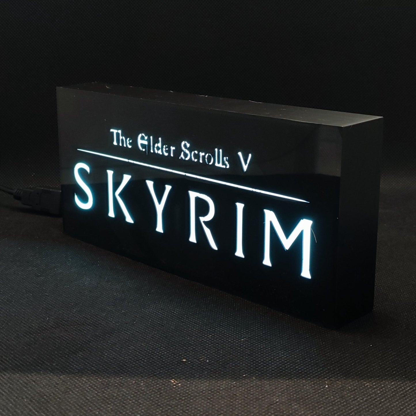 SKYRYM The Elder Scrolls V Led Lightbox Sign RGB Lâmpada Gamer