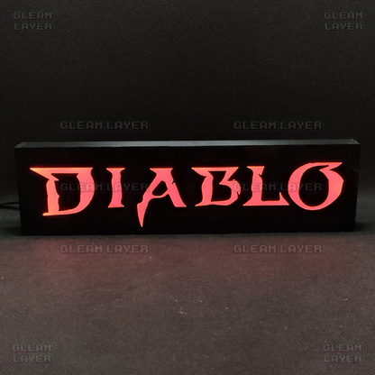 DIABLO Led Gaming Light Sign