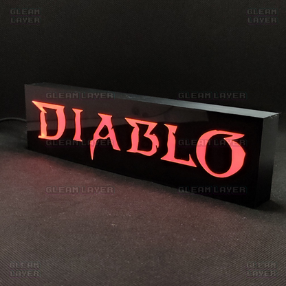 DIABLO Led Gaming Light Sign