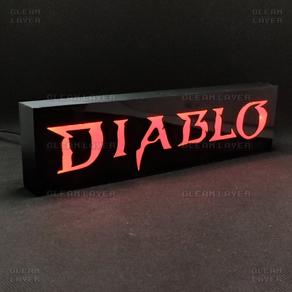 DIABLO Led Gaming Light Sign