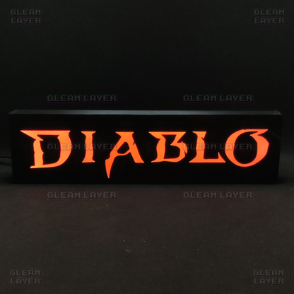 DIABLO Led Gaming Light Sign