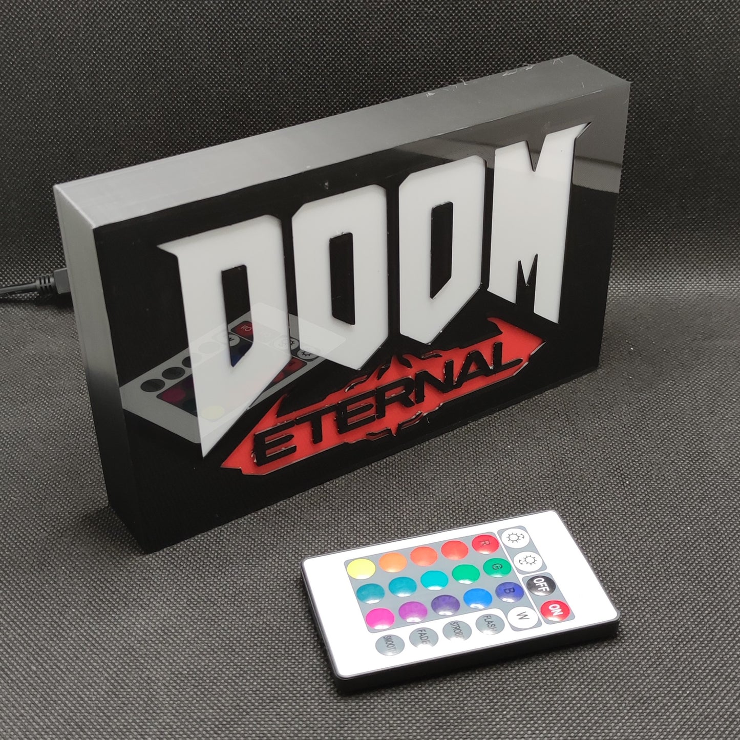 DOOM ETERNAL LED-Leuchtkastenschild