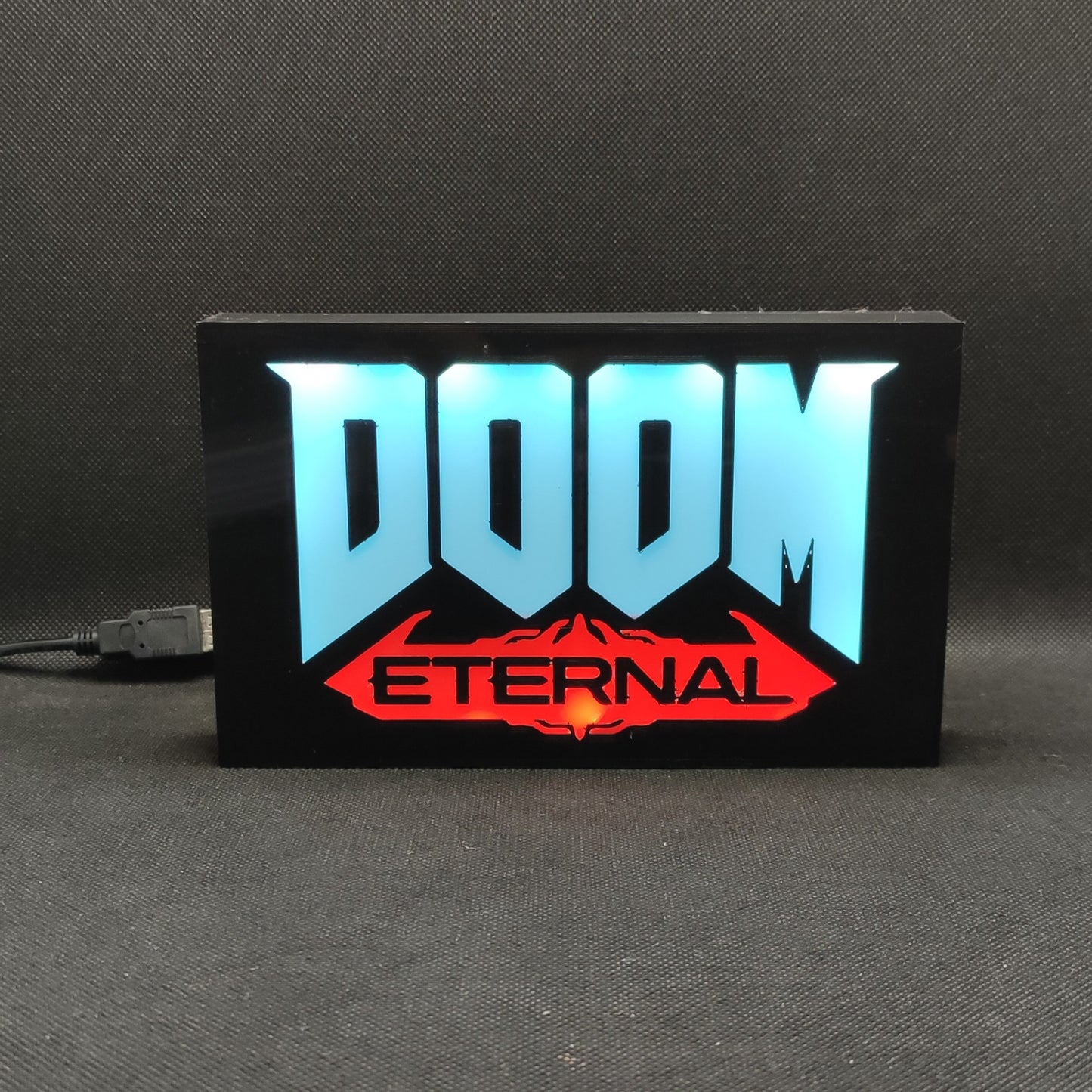 DOOM ETERNAL LED-Leuchtkastenschild