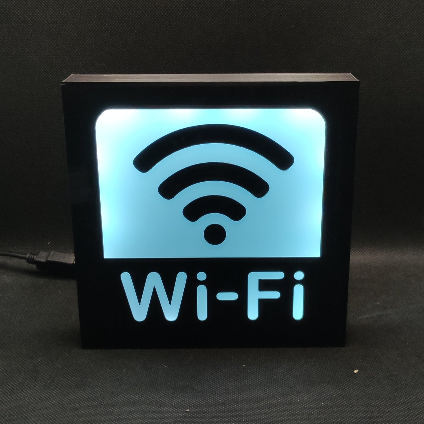 WIFI Sign Neon Led Light RGB Sign | Internet Cafe Lamp Decor