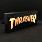 Sinal de caixa de luz LED com logotipo Thrasher