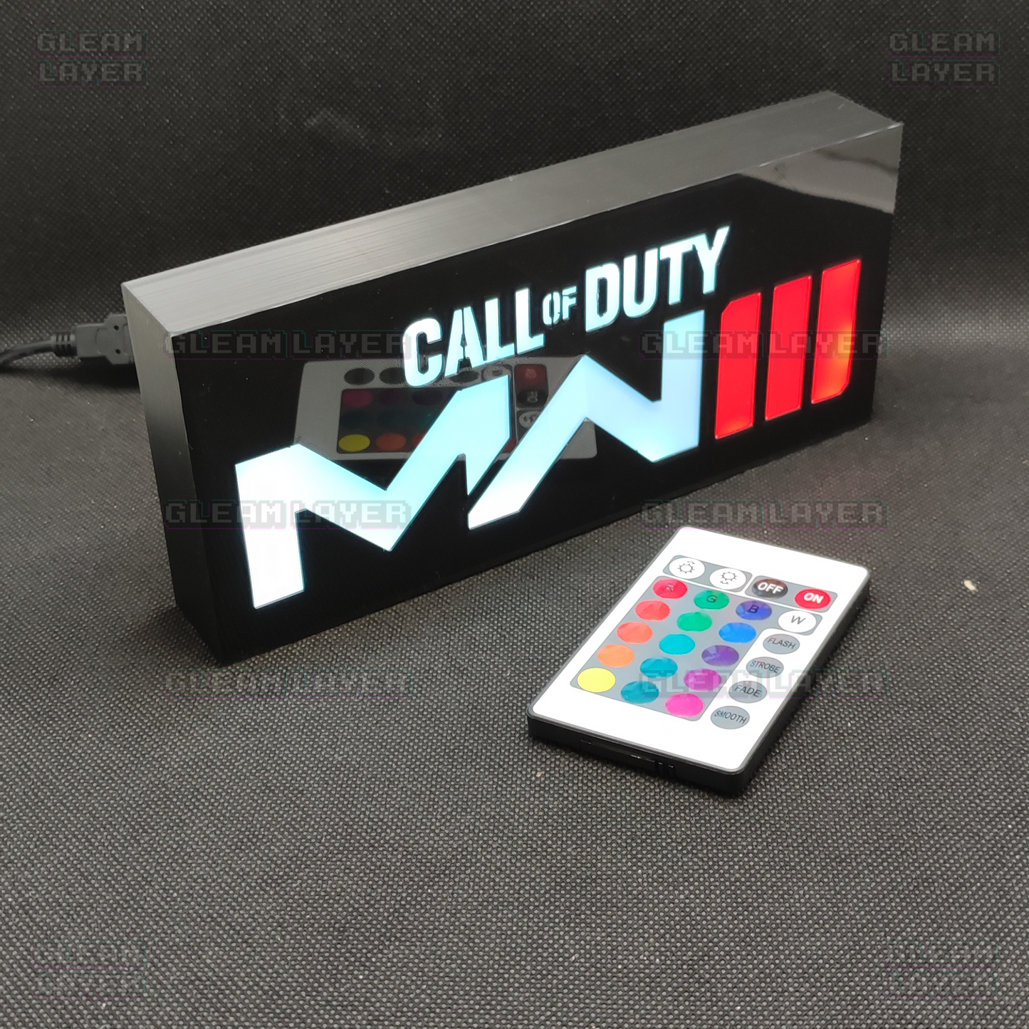 CALL of DUTY Modern Warfare 3 Led Gaming Light Sign