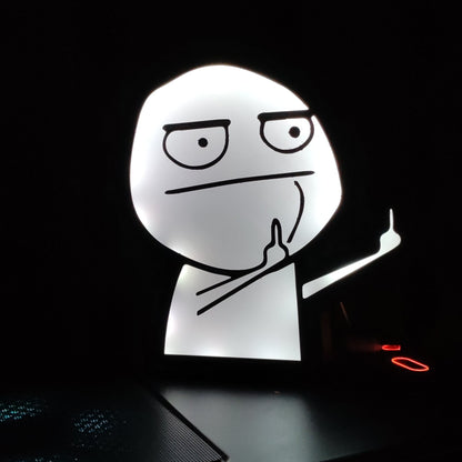 Middle Finger Meme Led Light RGB Sign