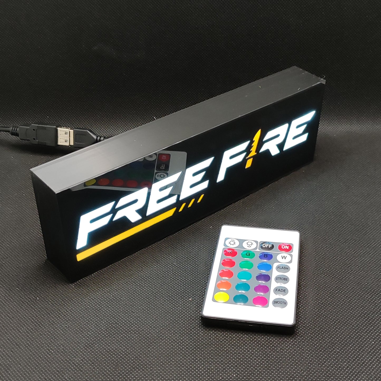 Placa de caixa de luz LED FREE FIRE