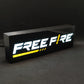 Placa de caixa de luz LED FREE FIRE