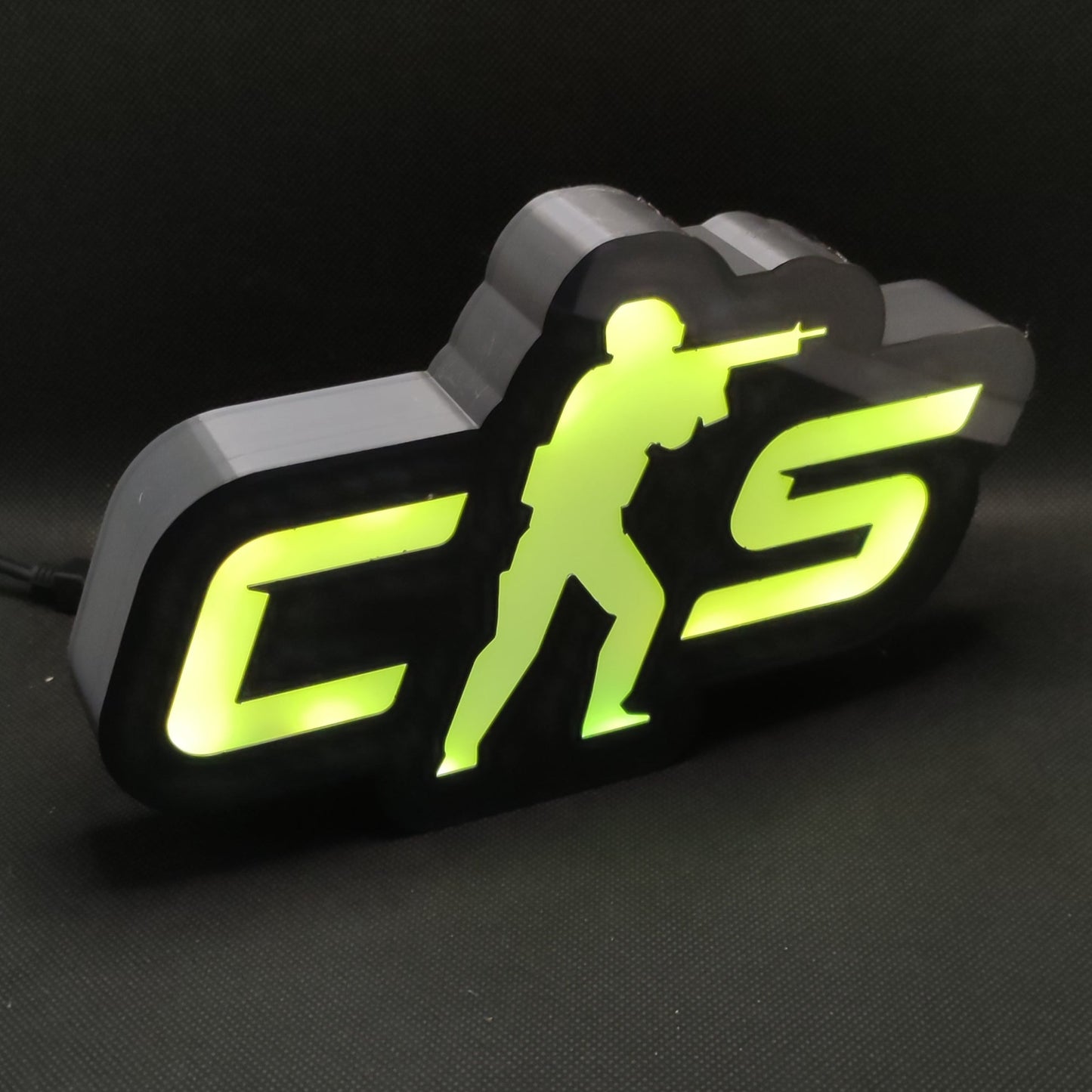 CS 2 Counter Strike Neon Led Lightbox RGB Gamer Lamp