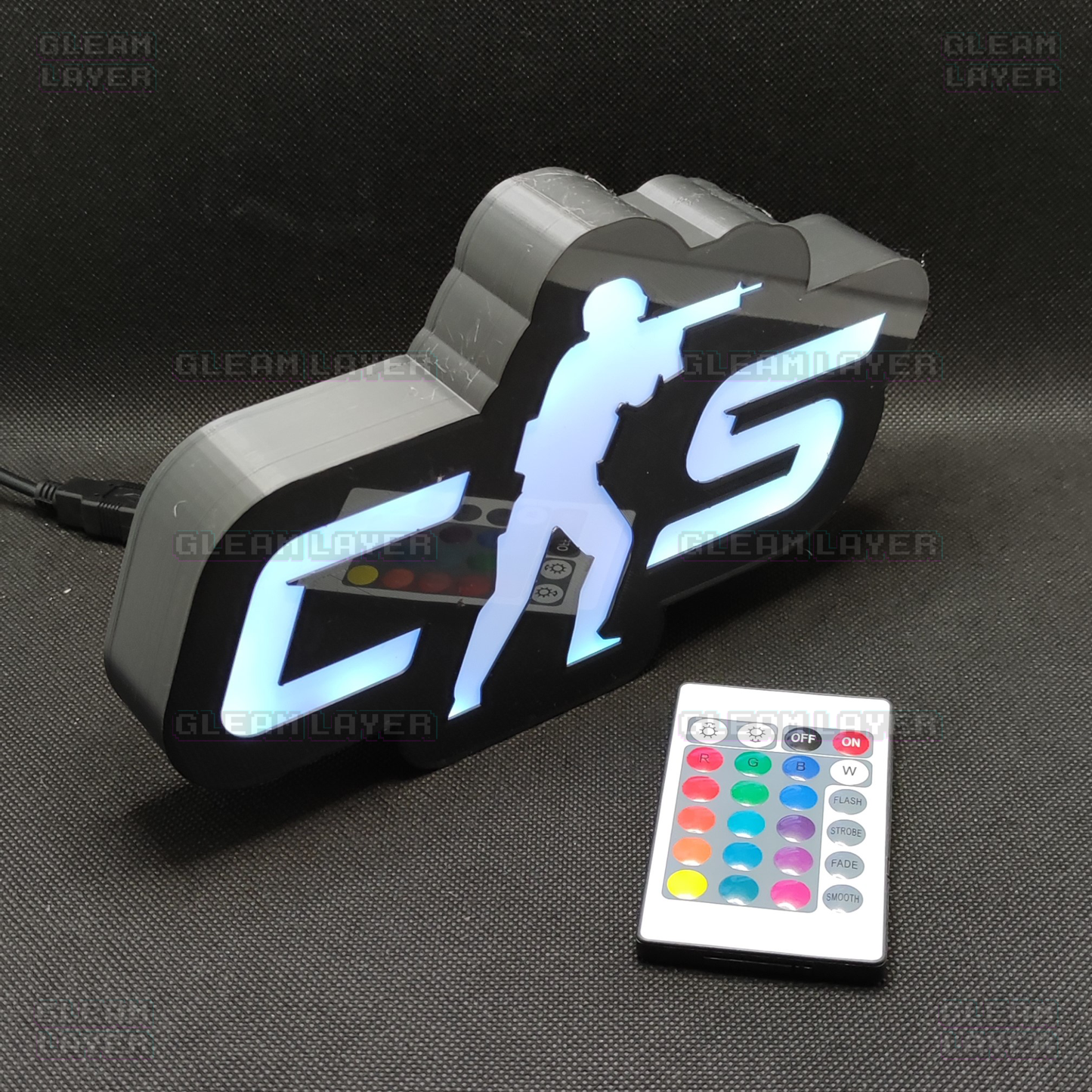 CS 2 Counter Strike Led Gaming Light Sign