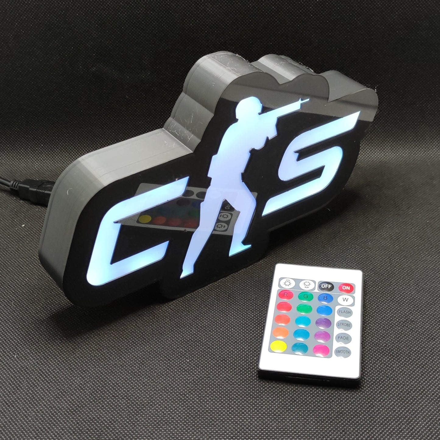 CS 2 Counter Strike Neon Led Lightbox RGB Gamer Lamp