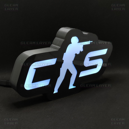 CS 2 Counter Strike Led Gaming Light Sign