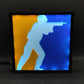 CS 2 LOGO Counter Strike Icon Neon Led Lightbox RGB Gamer Lamp