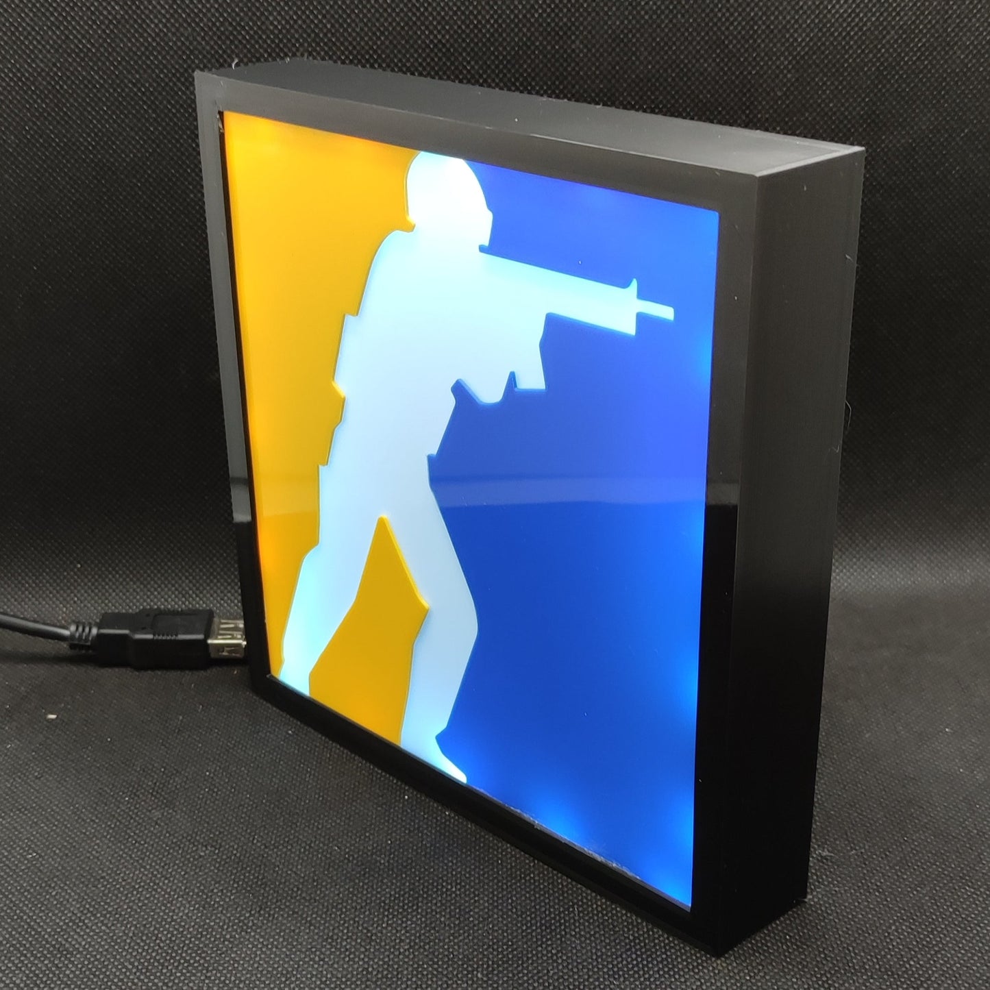 CS 2 LOGO Counter Strike Icon Neon Led Lightbox RGB Gamer Lamp