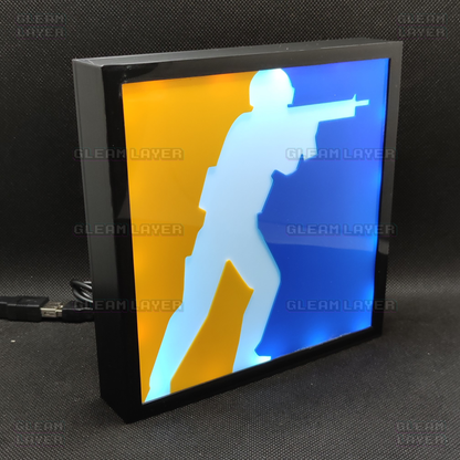 CS 2 LOGO Counter Strike Icon Led Gaming Light Sign