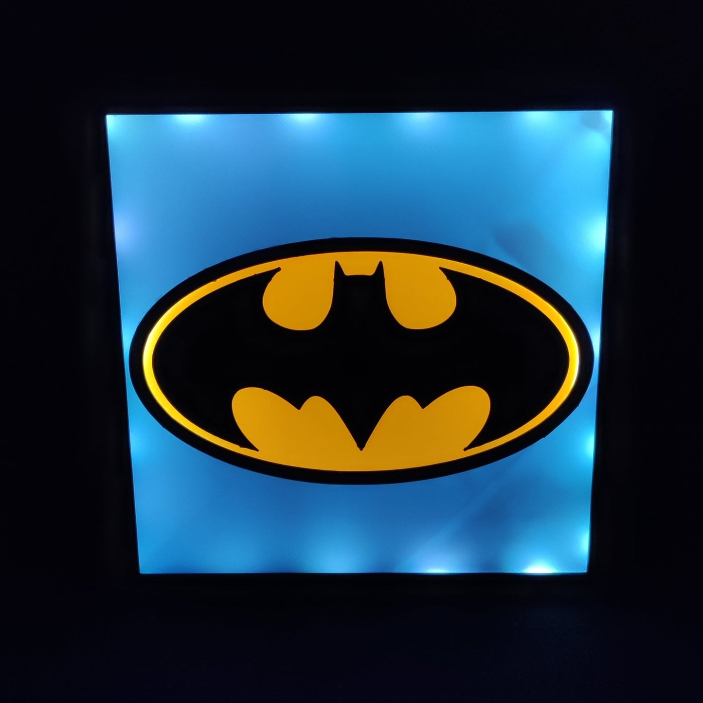 Caixa de luz LED neon BATMAN RGB Lâmpada