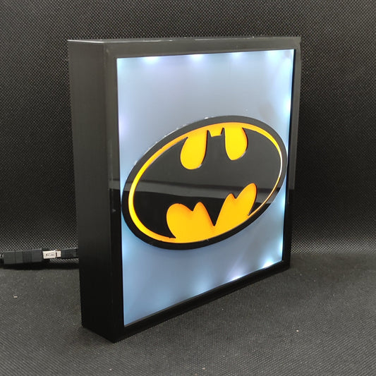 Caixa de luz LED neon BATMAN RGB Lâmpada