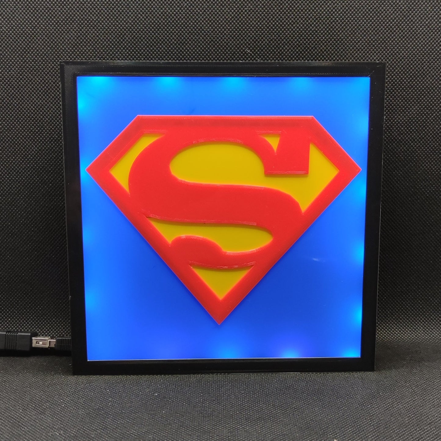 SUPERMAN Neon Led Lightbox Lâmpada RGB