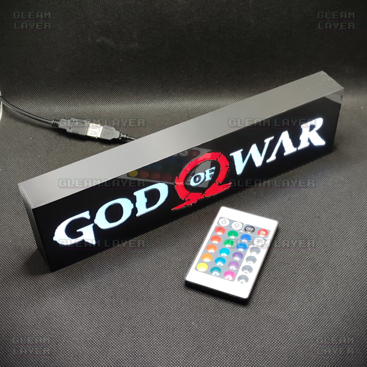 God of War Led Gaming Light Sign