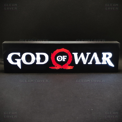 God of War Led Gaming Light Sign