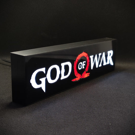 God of War Neon Led Lightbox RGB Gamer Lamp