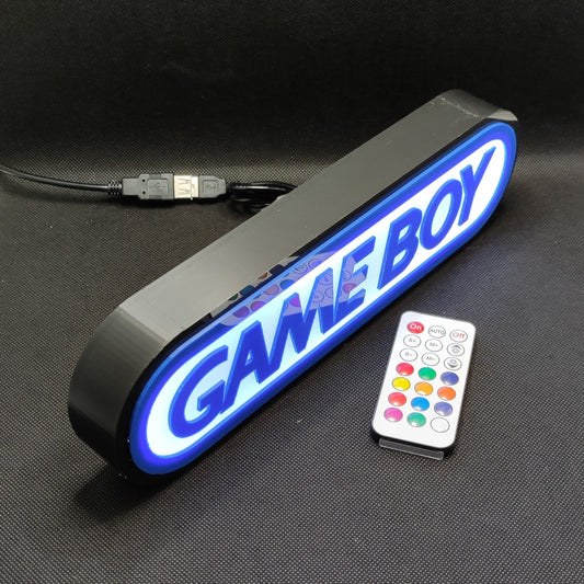 Caixa de luz LED GAMEBOY