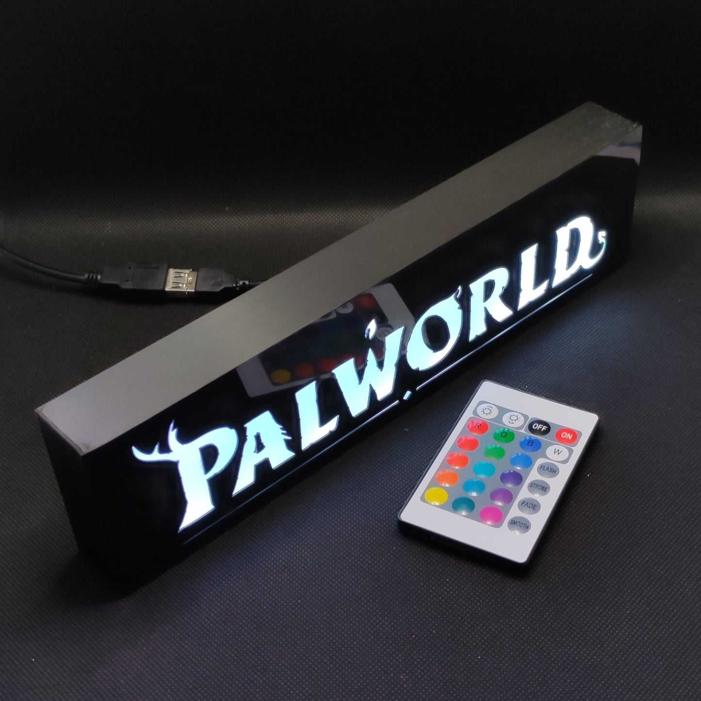 Palworld Neon Led Lightbox RGB Lâmpada Gamer