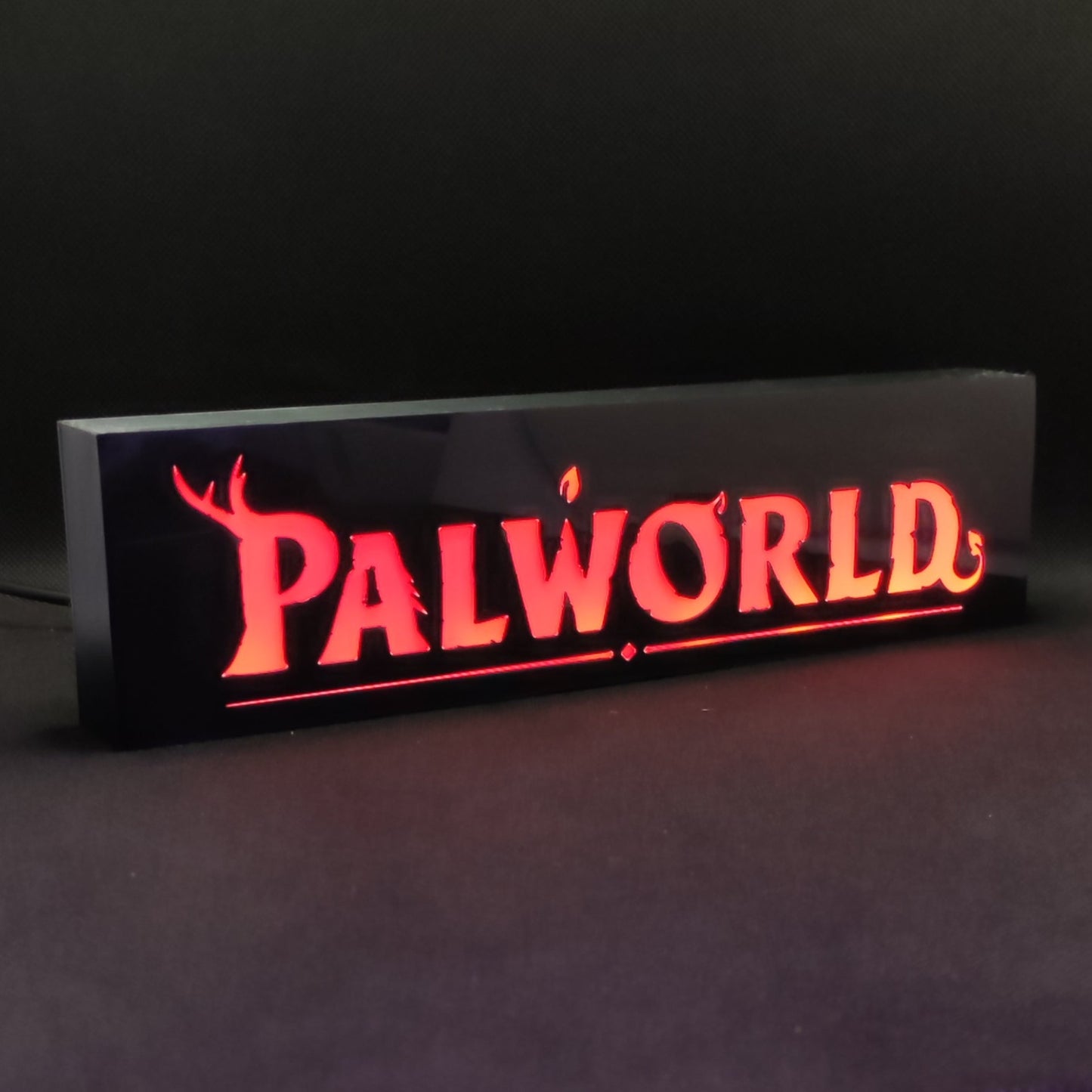 Palworld Neon Led Lightbox RGB Lâmpada Gamer