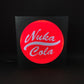 Placa de parede de caixa de luz LED NUKA COLA