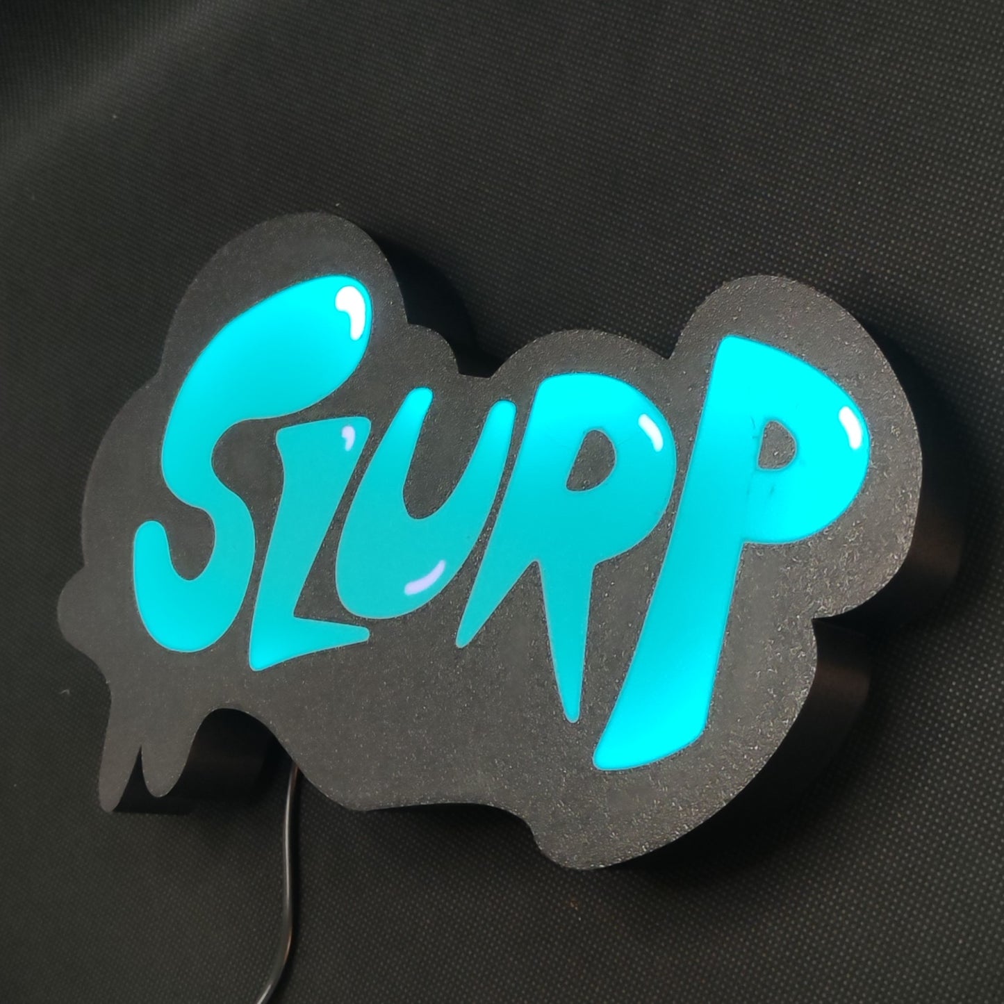 Placa de parede de caixa de luz LED Fortnite Slurp Juice