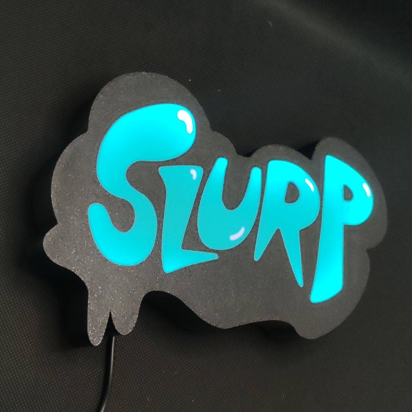 Placa de parede de caixa de luz LED Fortnite Slurp Juice