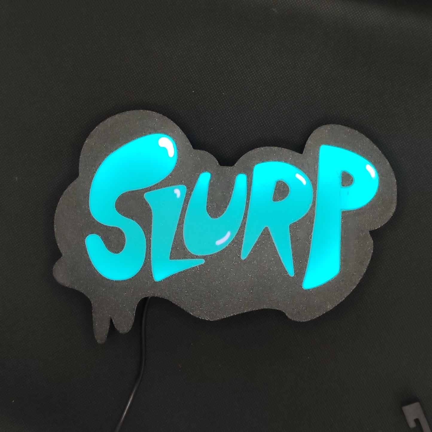 Placa de parede de caixa de luz LED Fortnite Slurp Juice