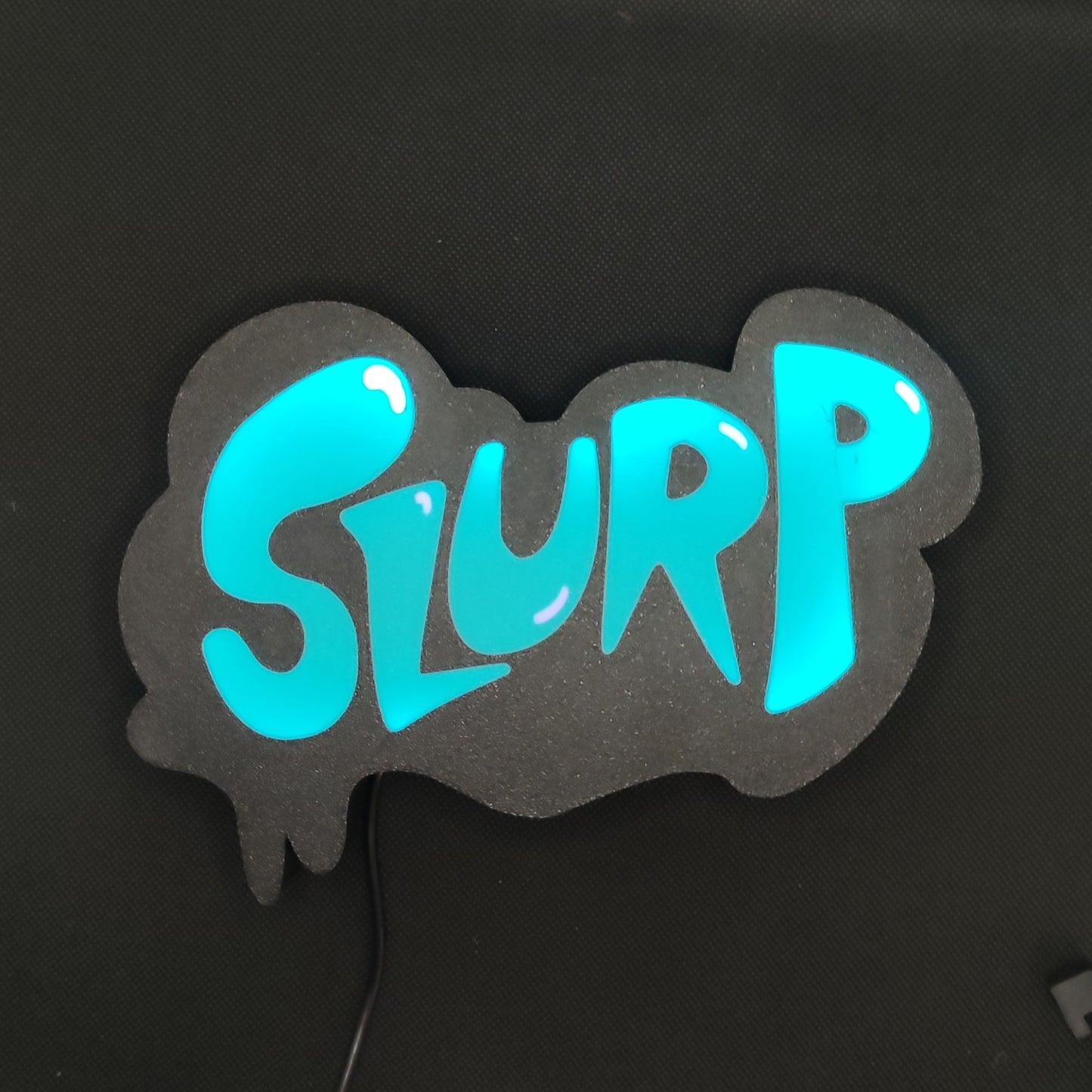 Placa de parede de caixa de luz LED Fortnite Slurp Juice