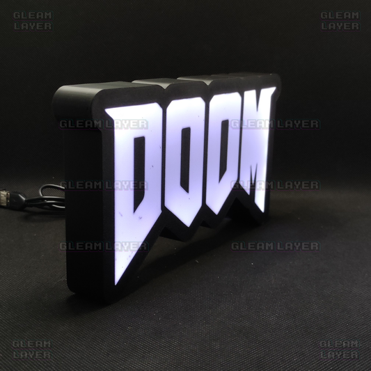 DOOM Led Gaming Light Sign