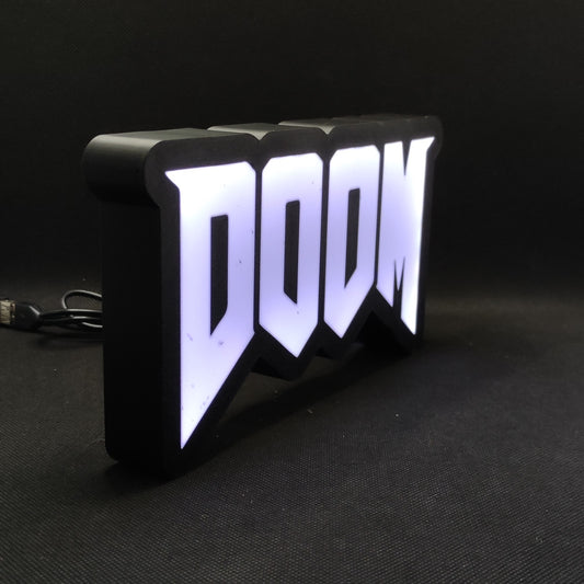 DOOM Led Lightbox Sign