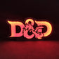 Placa de caixa de luz LED Dungeons &amp; Dragons