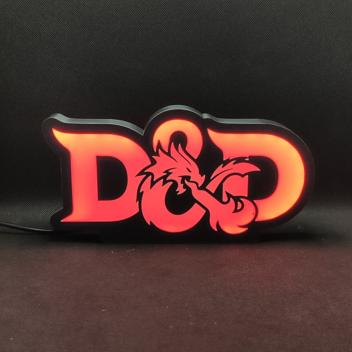 Placa de caixa de luz LED Dungeons &amp; Dragons