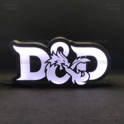 Dungeons & Dragons Led Gaming Light Sign