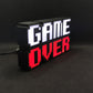 Game Over Led Lightbox Sign