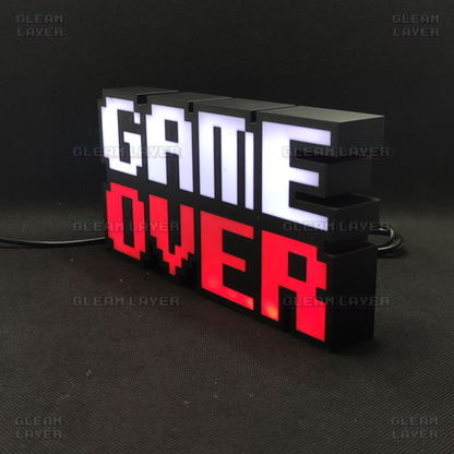 Game Over Led Gaming Light Sign