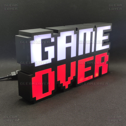 Game Over Led Gaming Light Sign