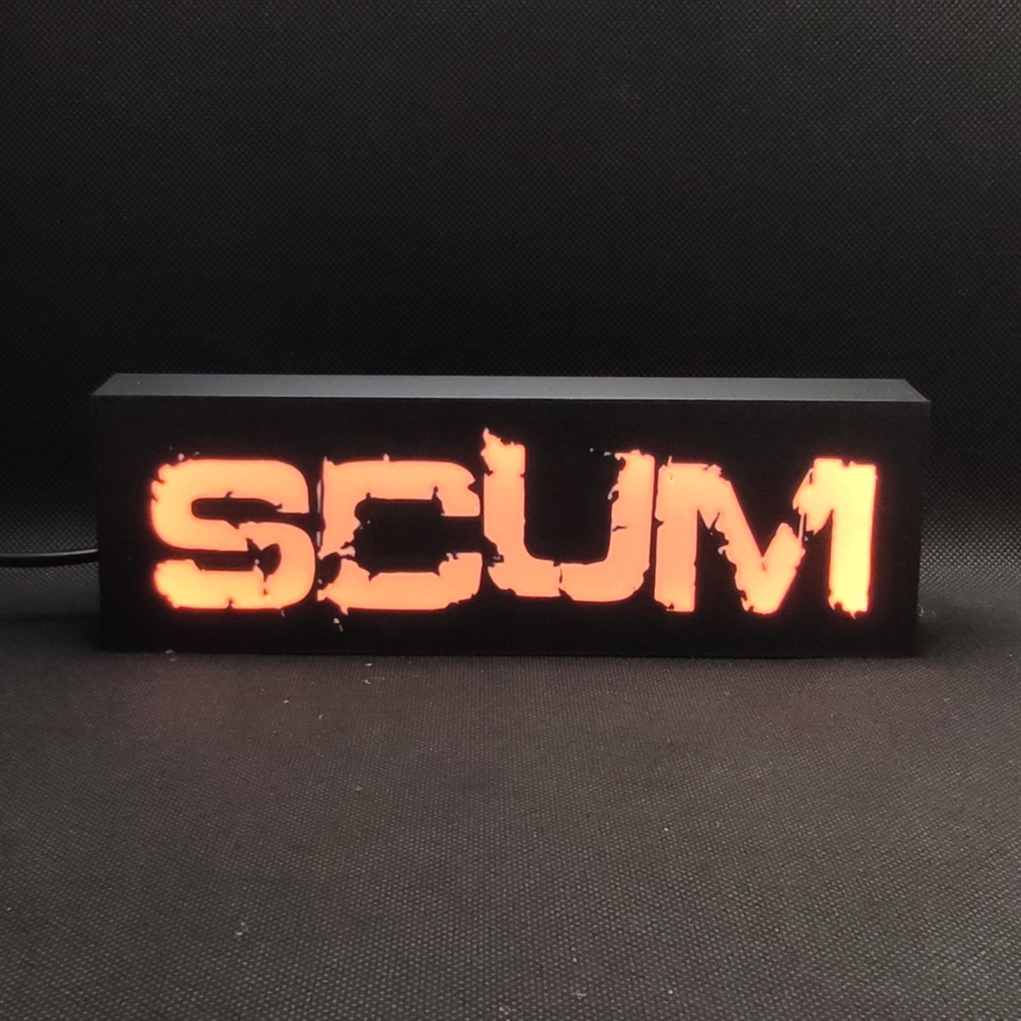 Placa de caixa de luz LED para jogo de sobrevivência SCUM