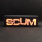 Placa de caixa de luz LED para jogo de sobrevivência SCUM