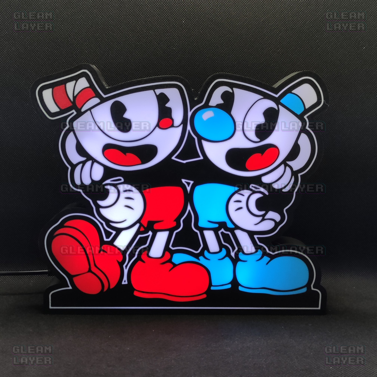 Cuphead Led Gaming Light Sign