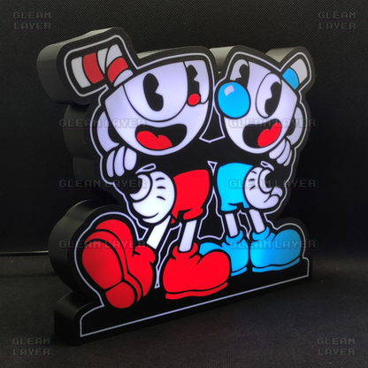 Cuphead Led Gaming Light Sign