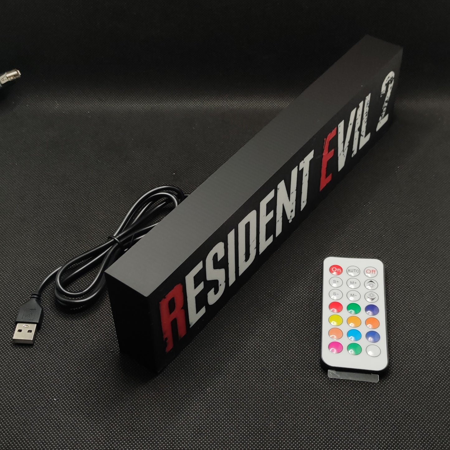 RESIDENT EVIL Neon Led Lightbox RGB Gamer Lampe